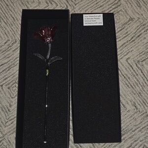 Waterford Long-stemmed Crystal Pink Rose